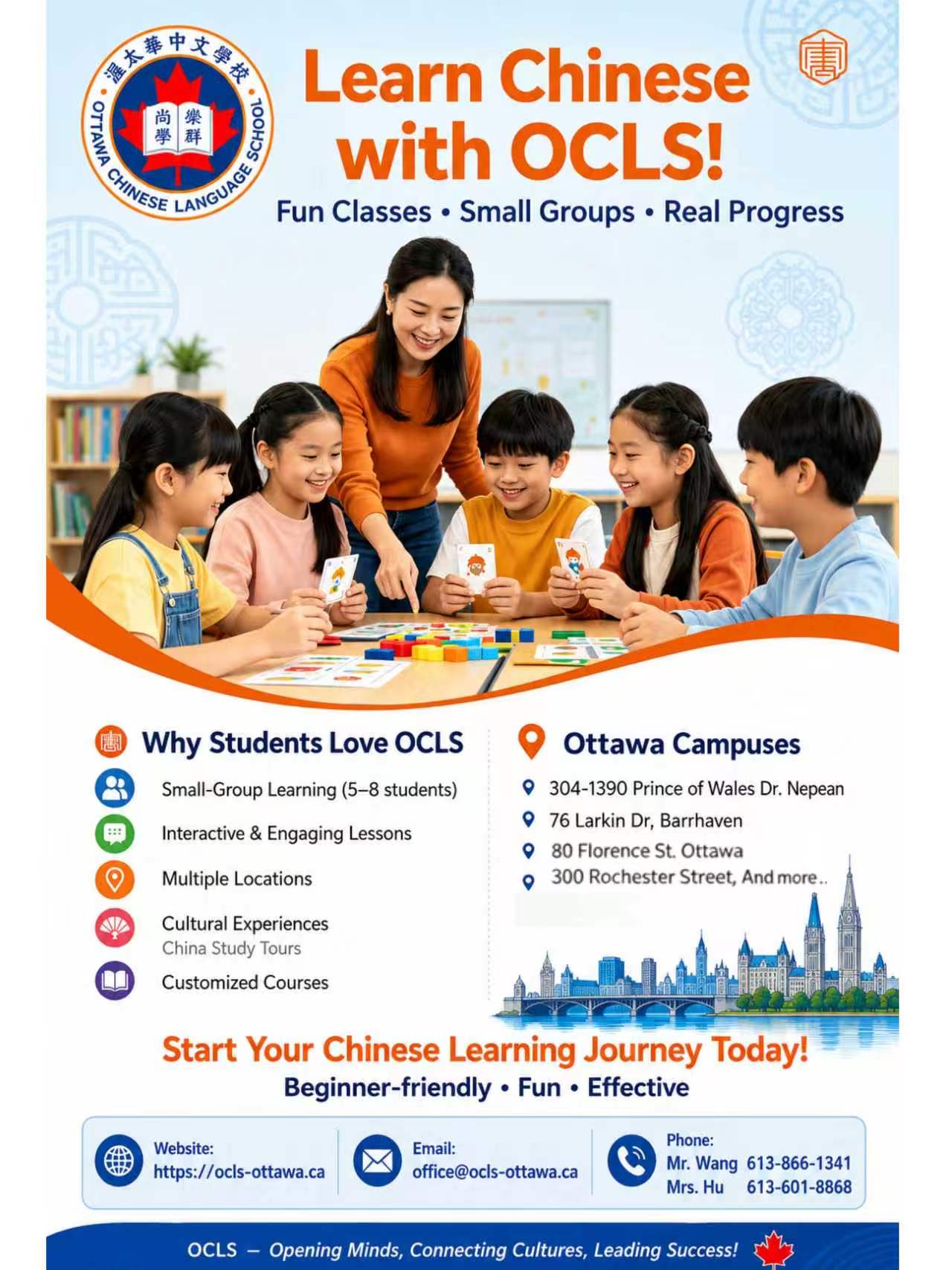 Learn Chinese with OCLS poster