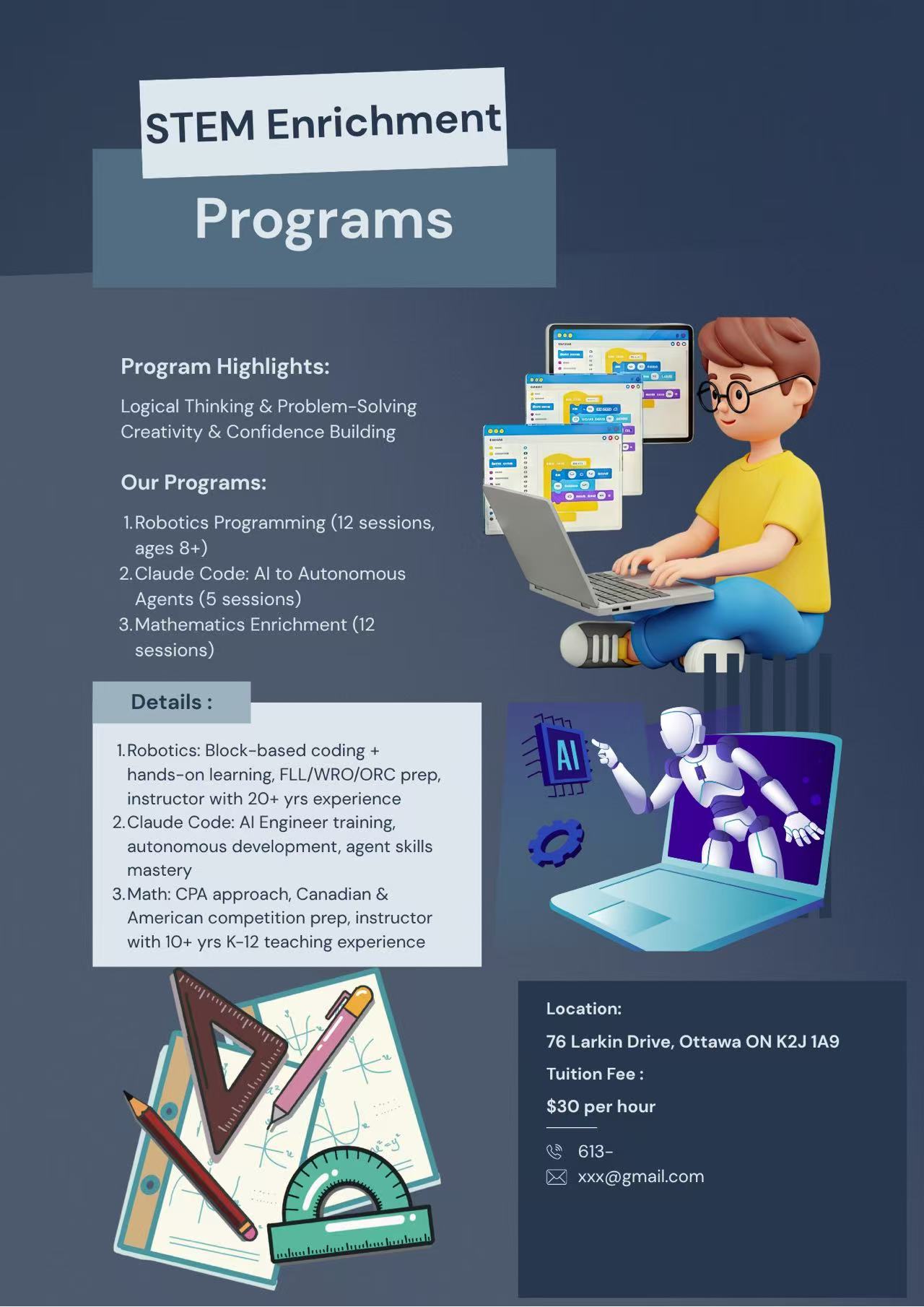 STEM Enrichment Programs poster