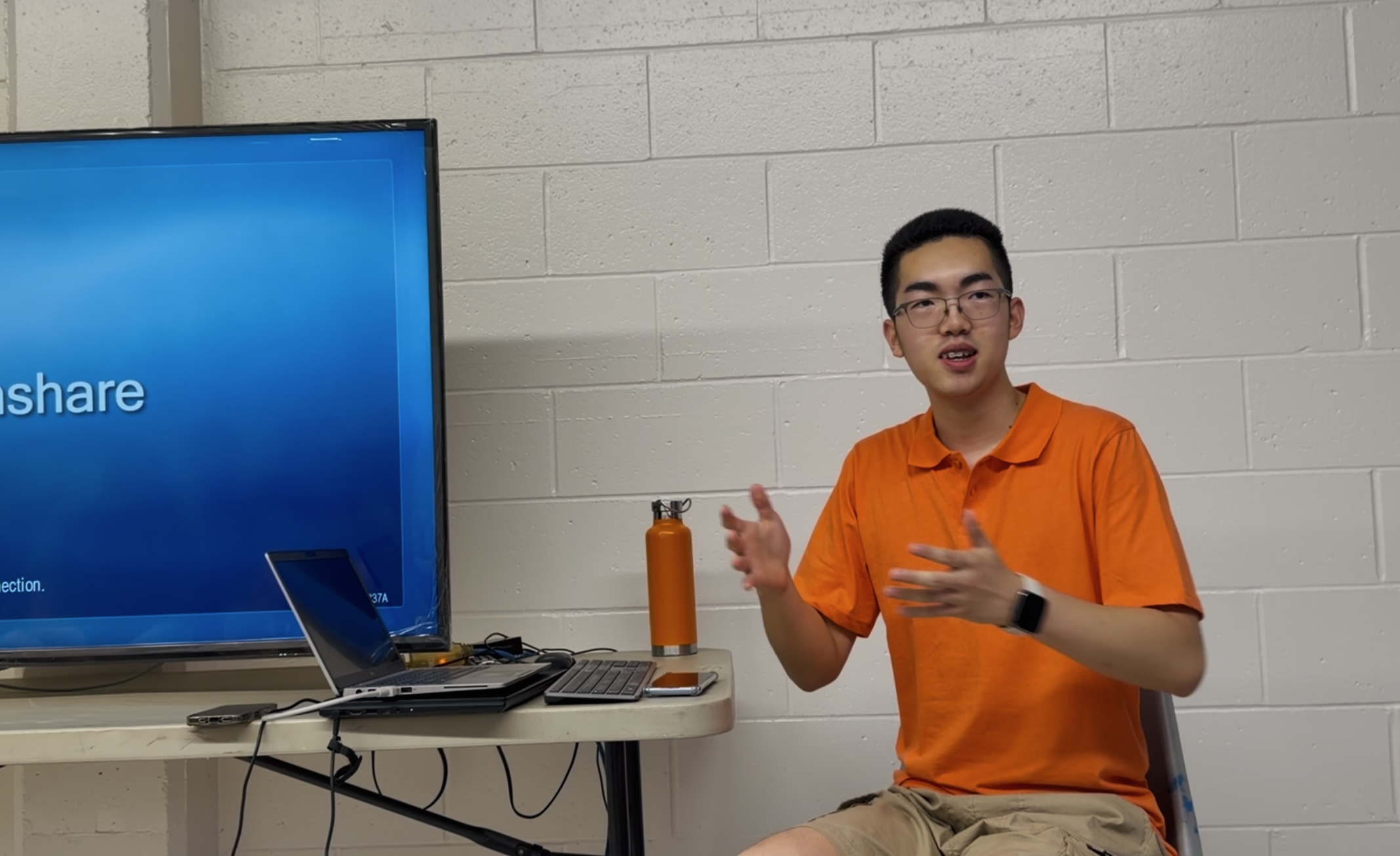 Andy Han 在讲座现场分享科技领导力与社区项目
